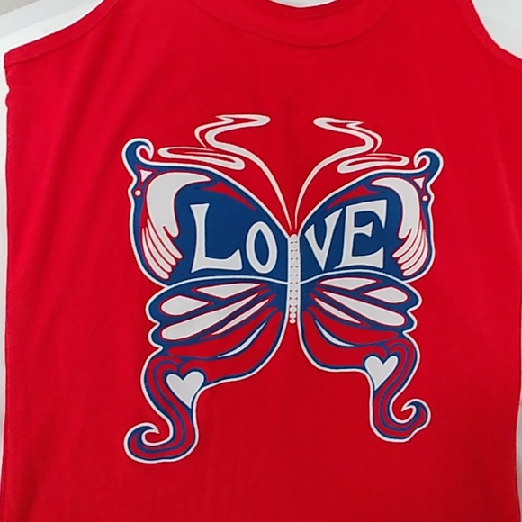 Three (3) red tanks shirts.  NWOT - Picture 4 of 5